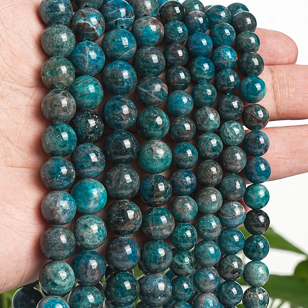 Jewelry Making Drill - 7-8/10mm Natural Apatite Gemstone Beads Oceanic