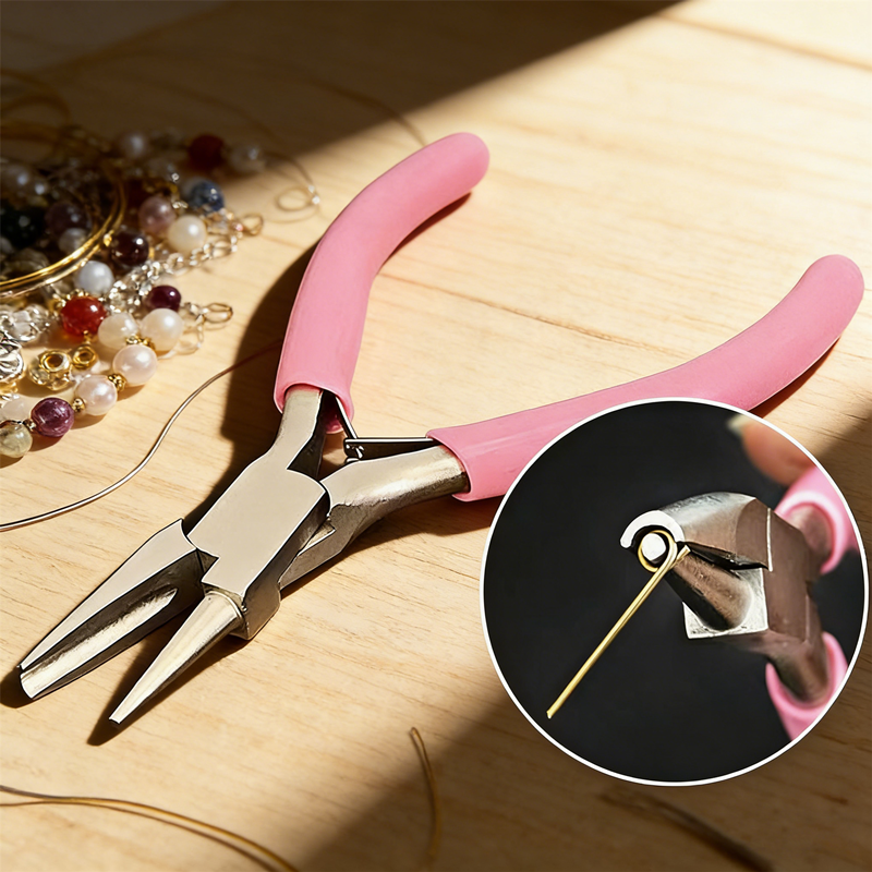 Jewelry Making Loop Pliers - Essential Jewelry Making Pliers Round Concave