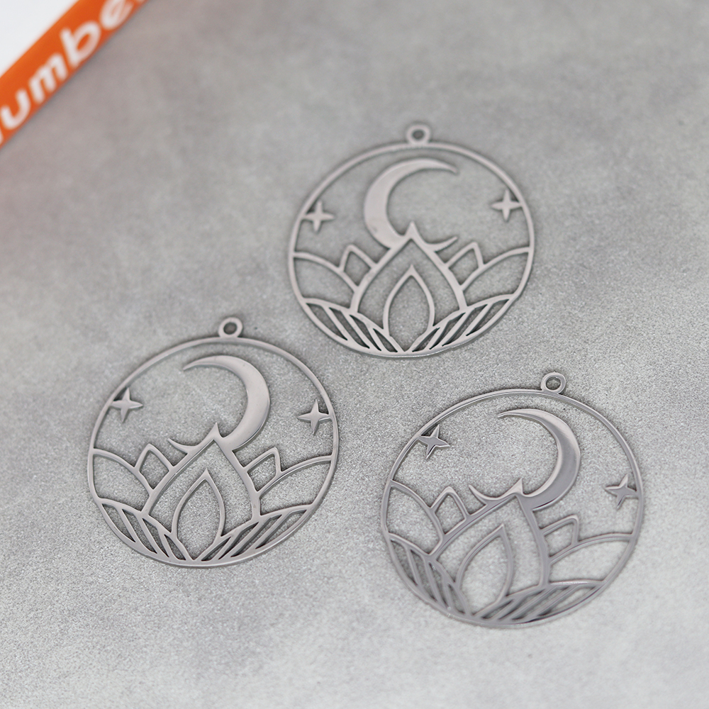 Jewelry Making Date Night - 3pcs/Lot Stainless Steel Lotus at Night