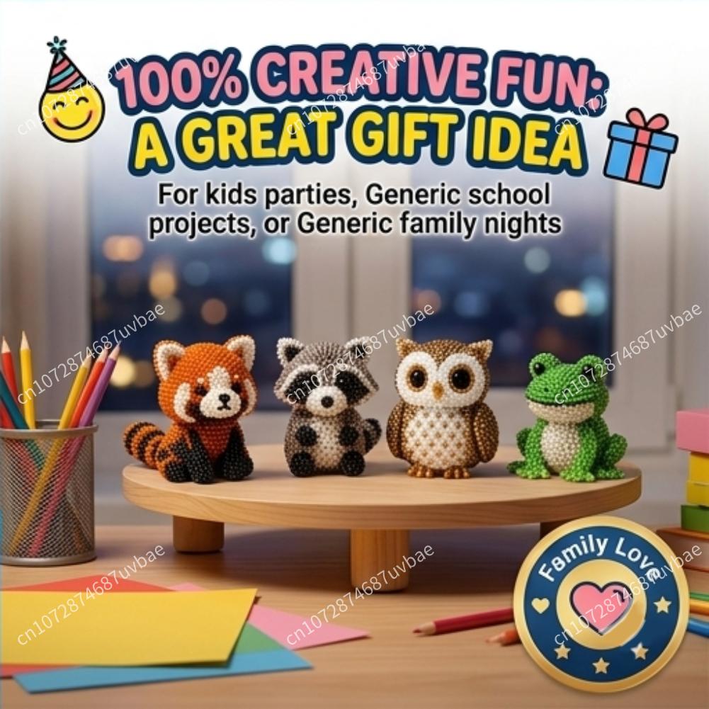 Jewelry Making Education - Mini 3D Animal Bead Crafting Set