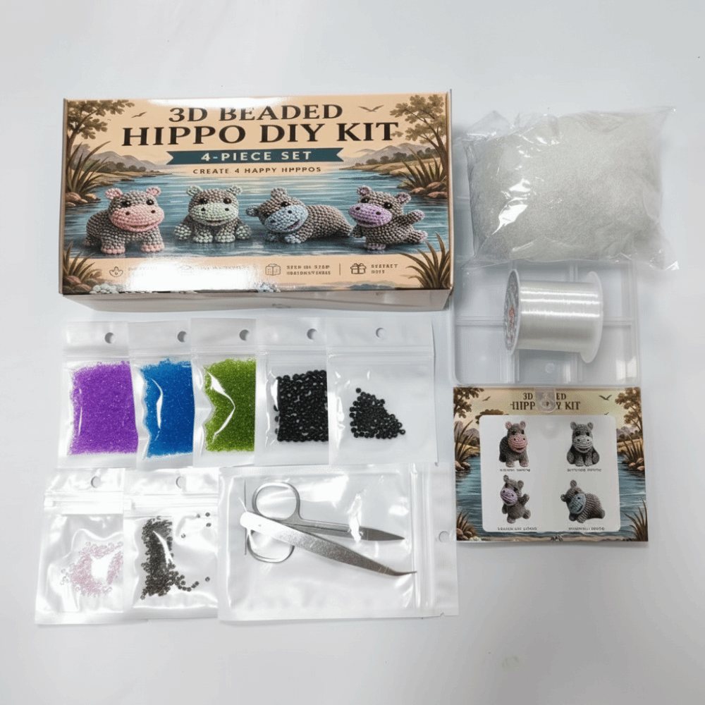 Jewelry Making Education - Handmade DIY Animal Bead Embroidery Kit