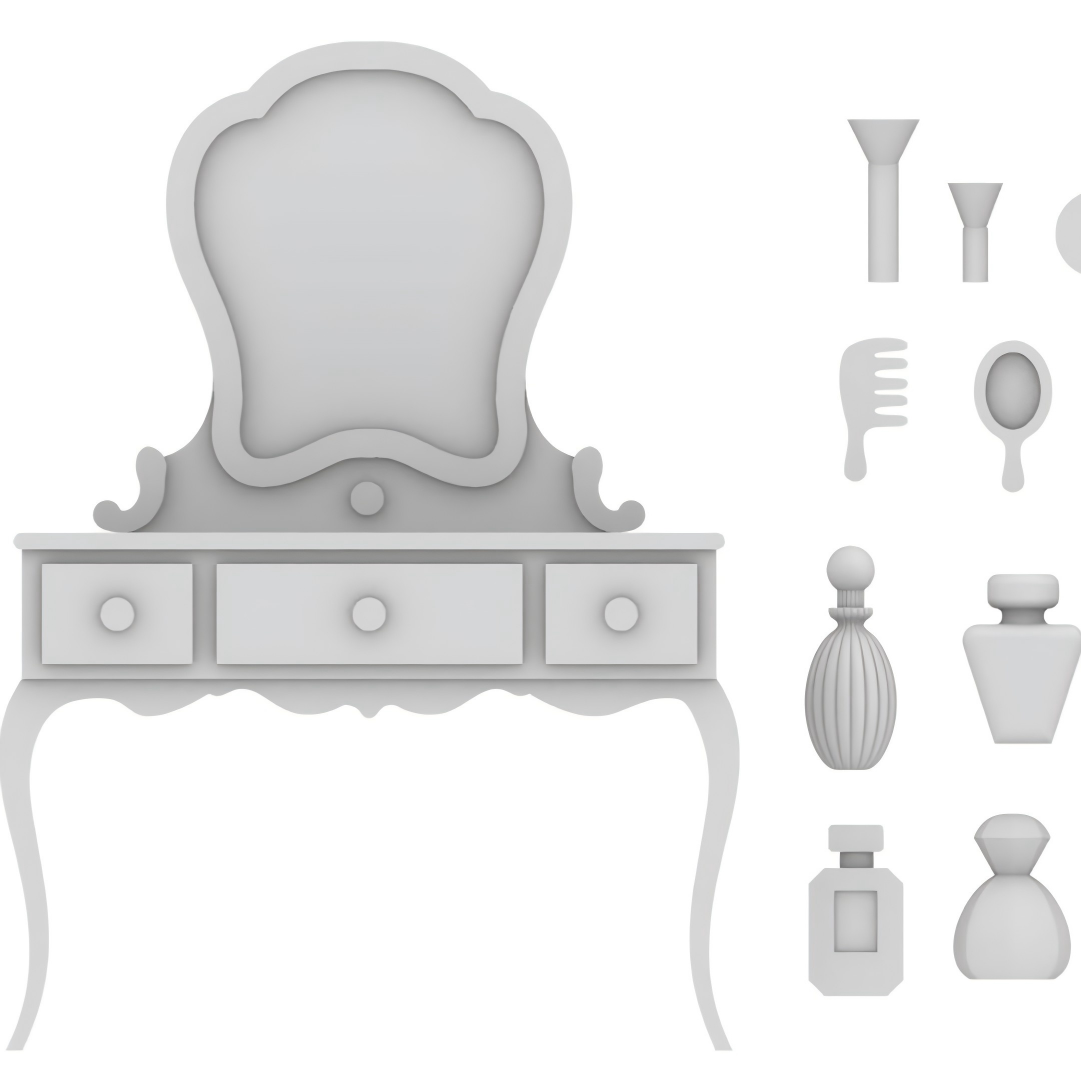 Resin Mold Jewelry - Dressing Table + Accessories Resin Casting