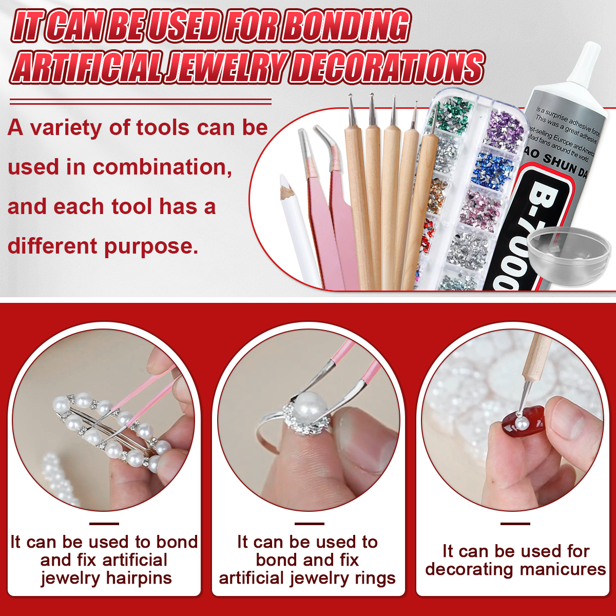 Jewelry Making Glue - B7000 50ml Multipurpose Industrial Adhesive DIY