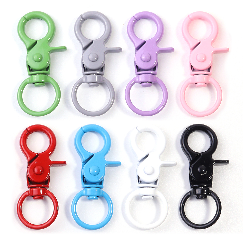 Jewelry Making Ideas - 5Pcs/Lot Colorful Swivel Lobster Clasp Hooks