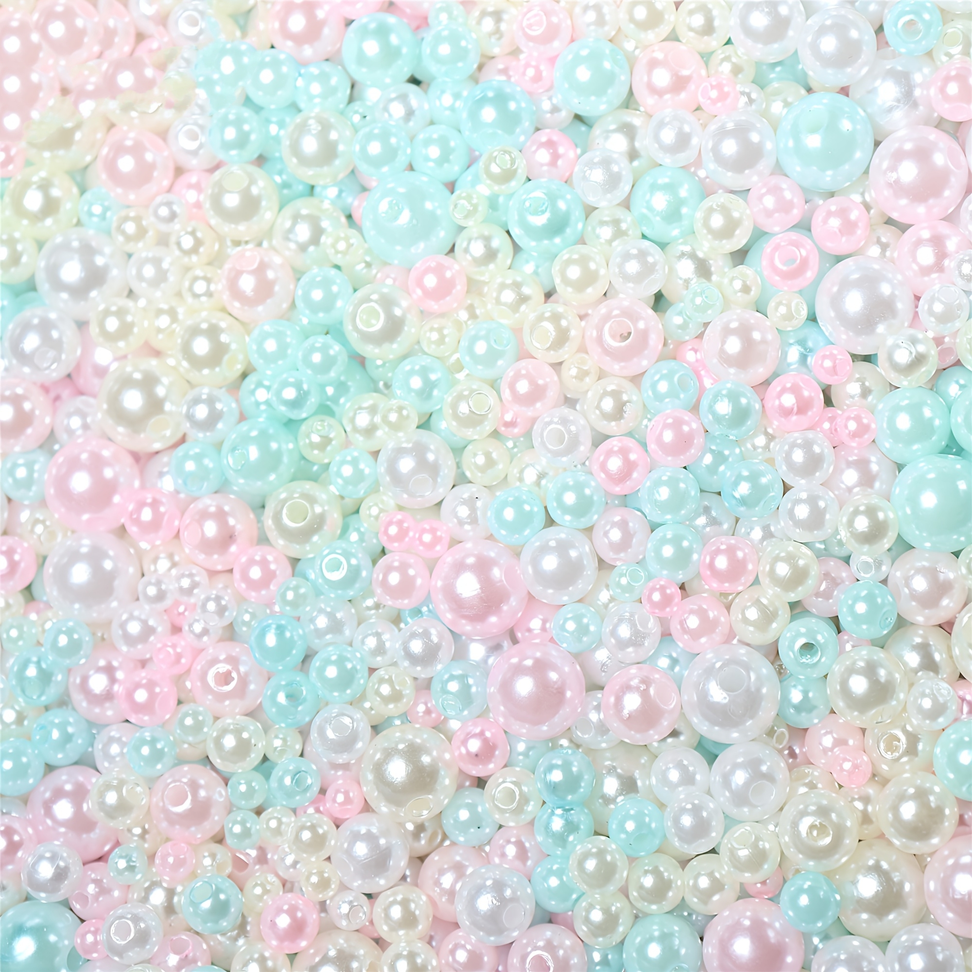 Jewelry Making Light - 3-10mm pink and blue mixed with