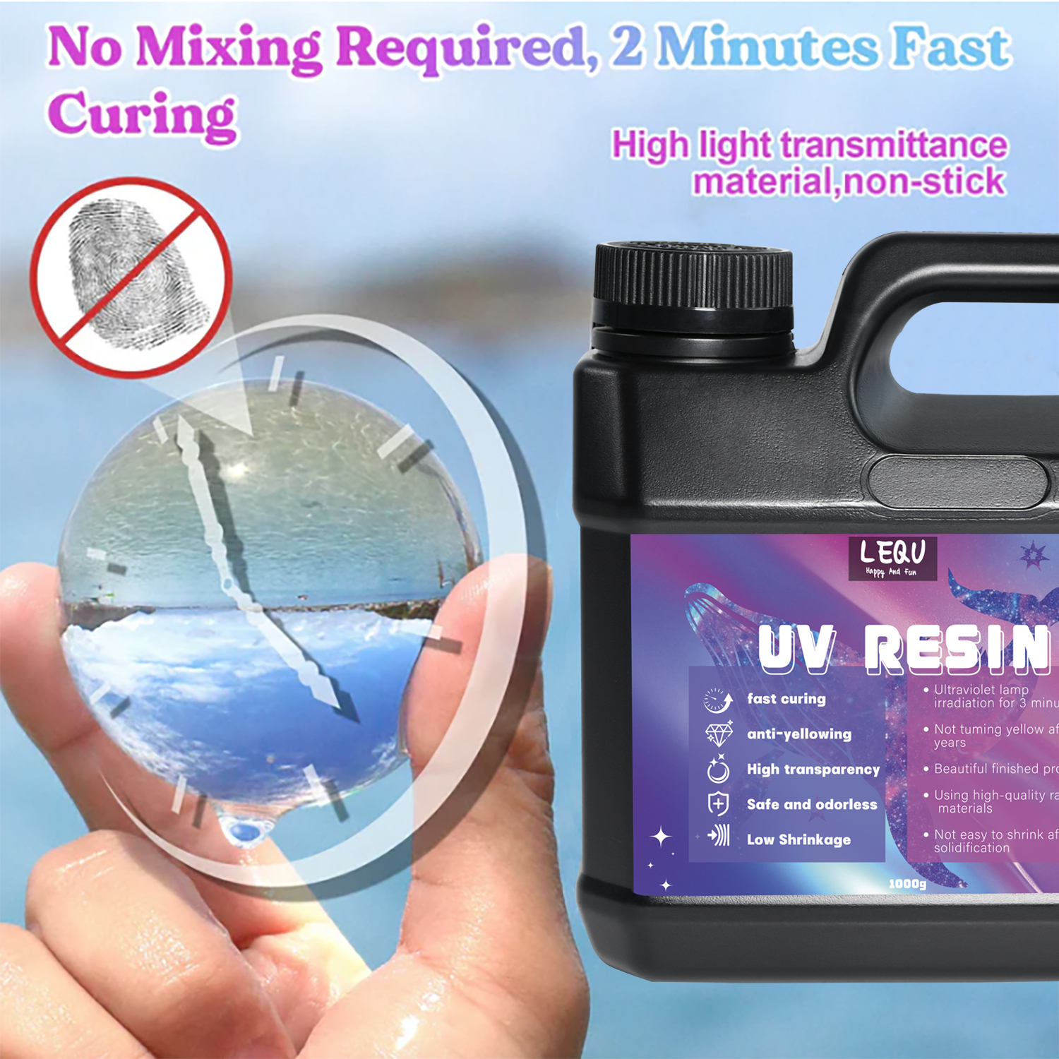 Bulk UV Resin Crystal Clear La - огляд і ціна Jewelry Making Glue