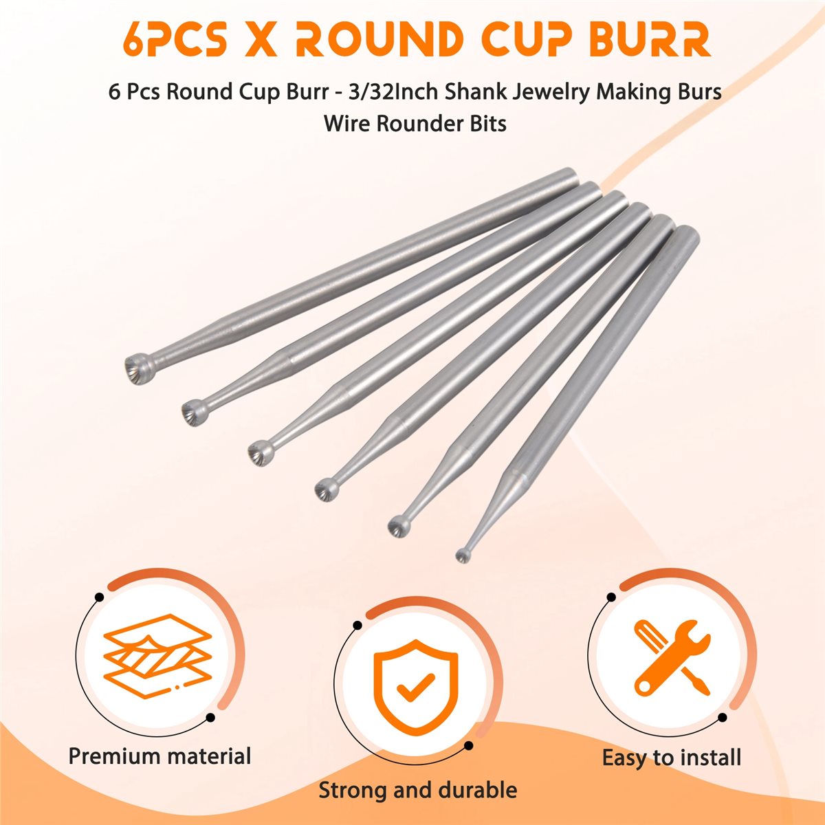Power Tool Sets 6 Pcs Round Cu - огляд і ціна Jewelry Making Dc