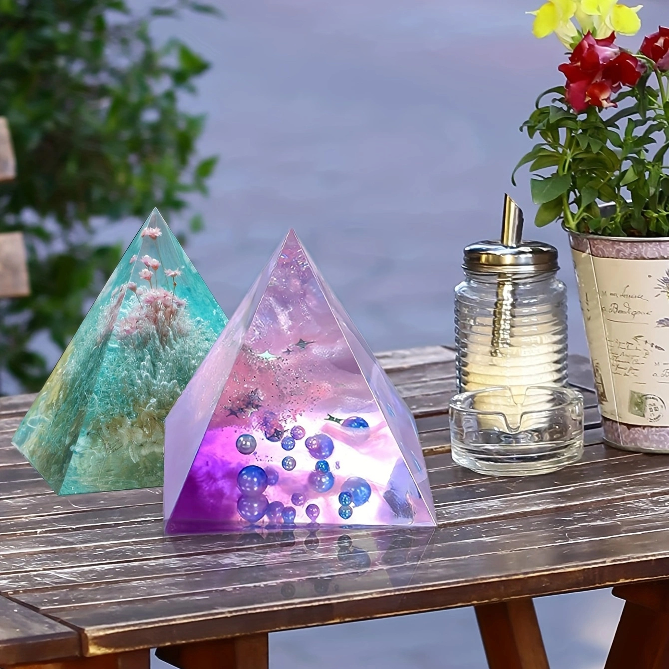 5pc- Pyramid resin molds of va - огляд і ціна Resin Mold Jewelry
