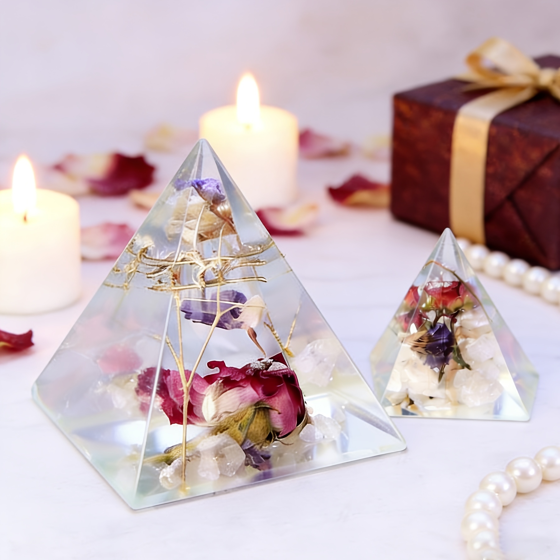 5pc- Pyramid resin molds of va - огляд і ціна Resin Mold Jewelry