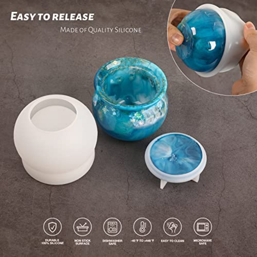 Jar Silicone Molds, Jar Resin  - огляд і ціна Resin Mold Jewelry