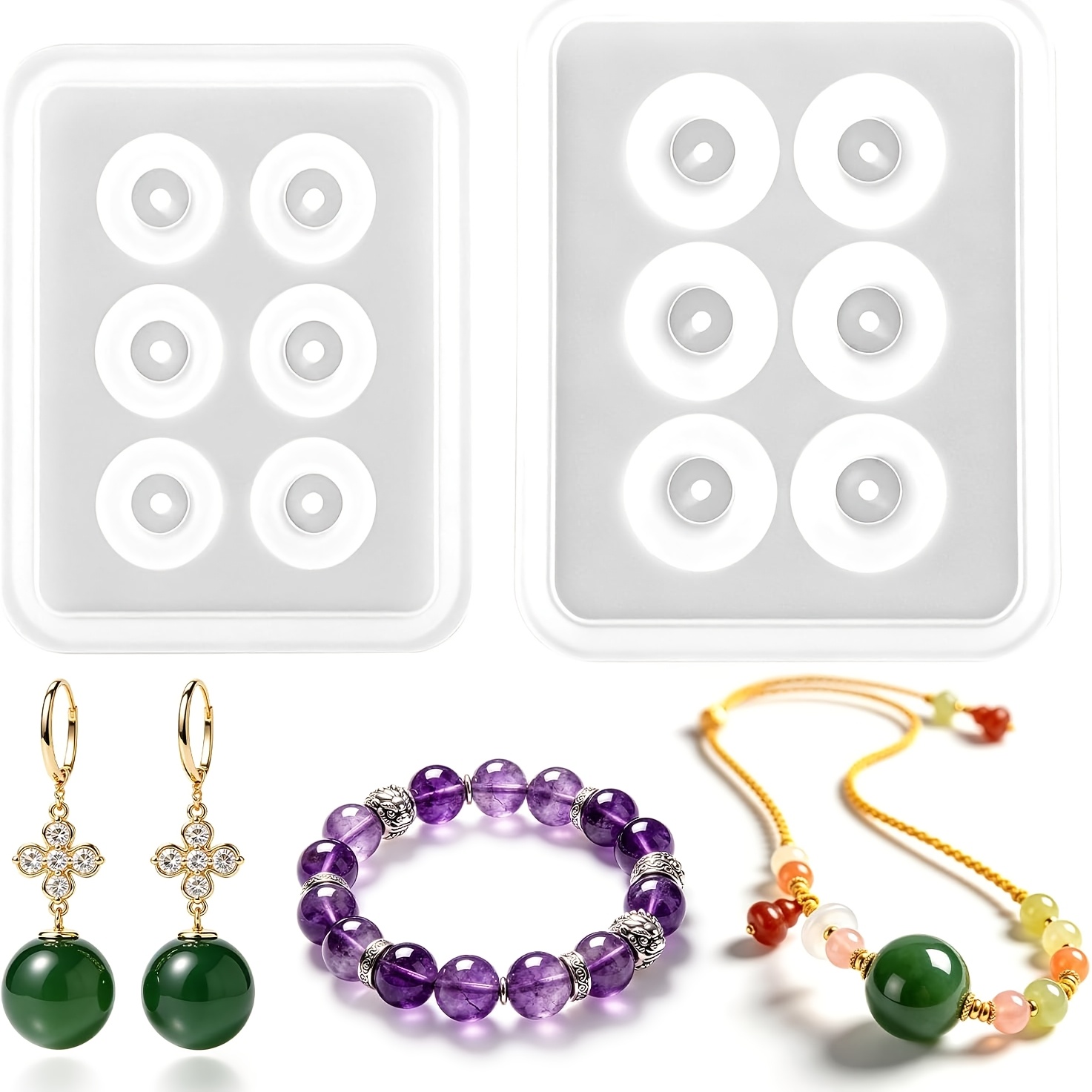 Two perforated spherical silic - огляд і ціна Resin Mold Jewelry