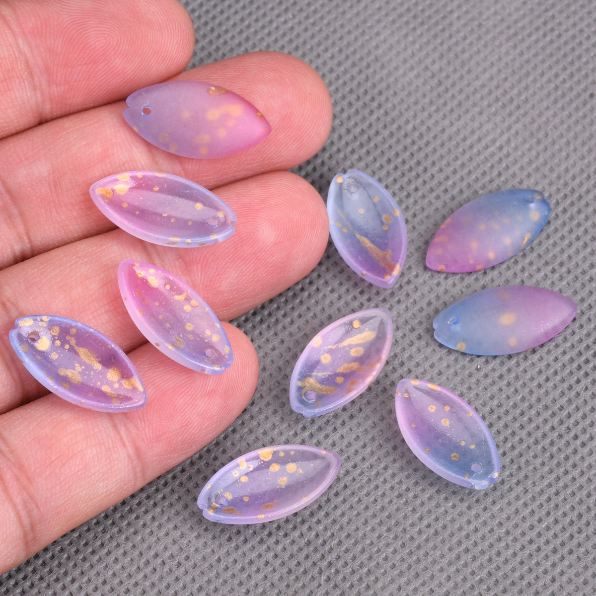 10pcs 20x10mm Petal Lampwork C - огляд і ціна Jewelry Making Drill