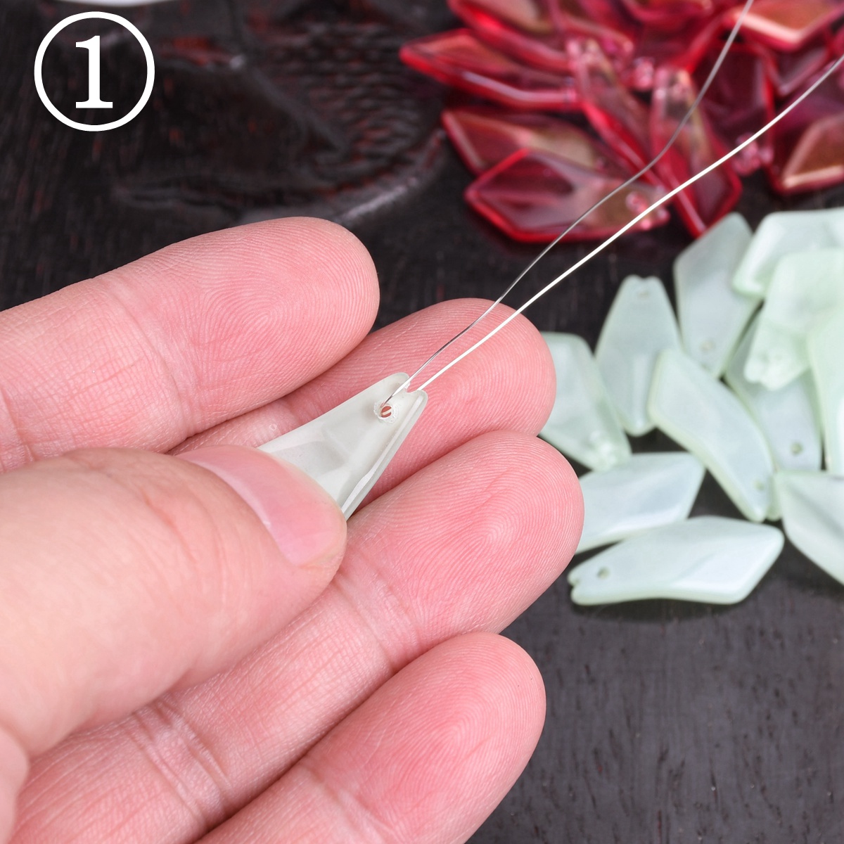 10pcs 20x10mm Petal Lampwork C - огляд і ціна Jewelry Making Drill