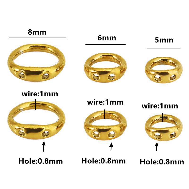 30pcs 5/6/8mm Stainless Steel  - огляд і ціна Jewelry Making Metal Supplies