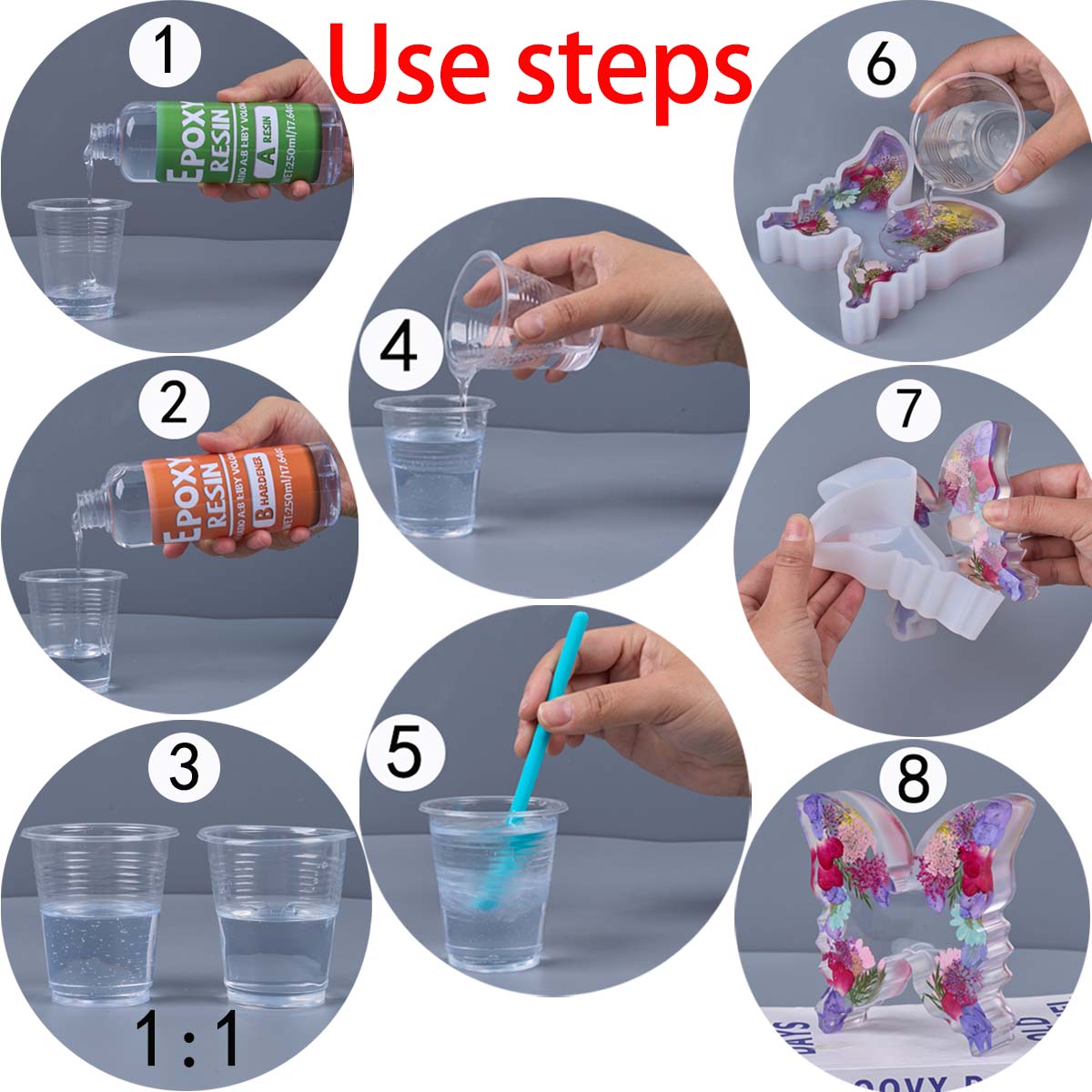 1:1 Ratio Epoxy Resin Kit Anti - огляд і ціна Resin Mold Jewelry