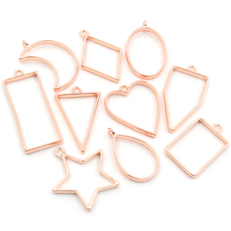 10pcs Geometric Figure Charm P - огляд і ціна Jewelry Making Glue