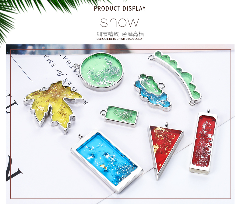 10pcs Geometric Figure Charm P - огляд і ціна Jewelry Making Glue