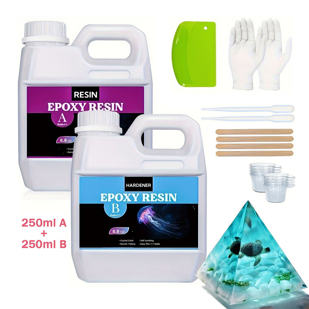 125ml/250ml Crystal Clear Cast - огляд і ціна Resin Mold Jewelry