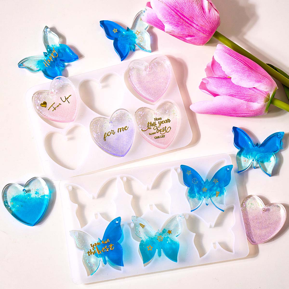 Six-hole with Holes Earring Si - огляд і ціна Resin Mold Jewelry