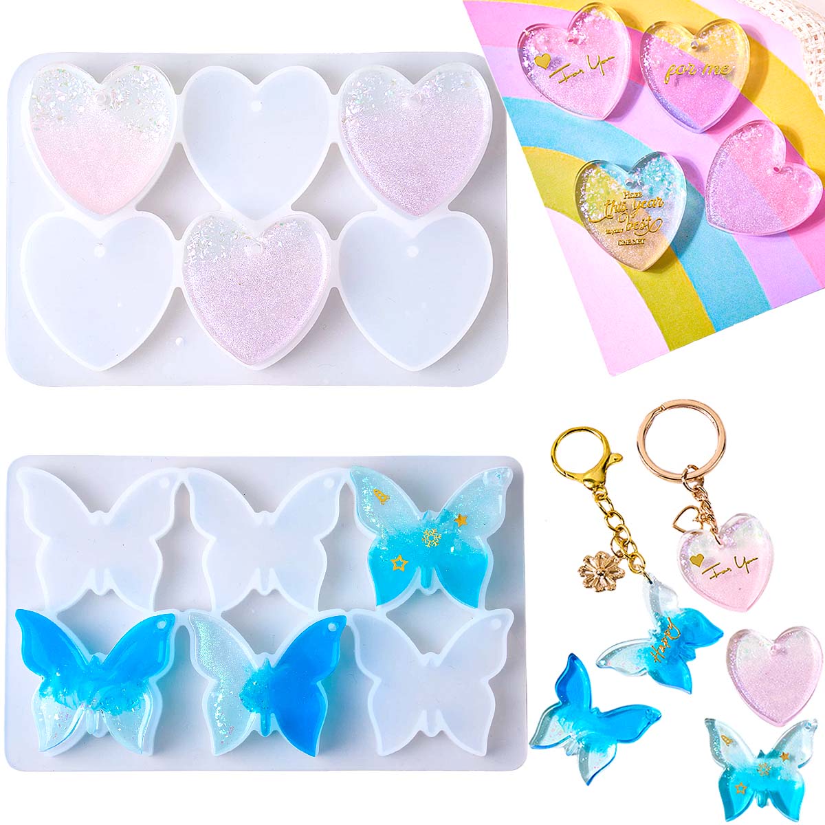Six-hole with Holes Earring Si - огляд і ціна Resin Mold Jewelry