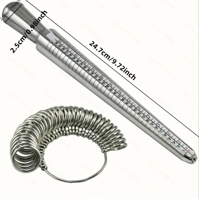 1PC Metal Ring Sizer Tool Prof - огляд і ціна Jewelry Making Education