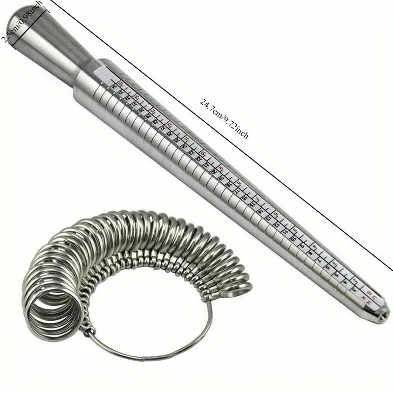 1PC Metal Ring Sizer Tool Prof - огляд і ціна Jewelry Making Education
