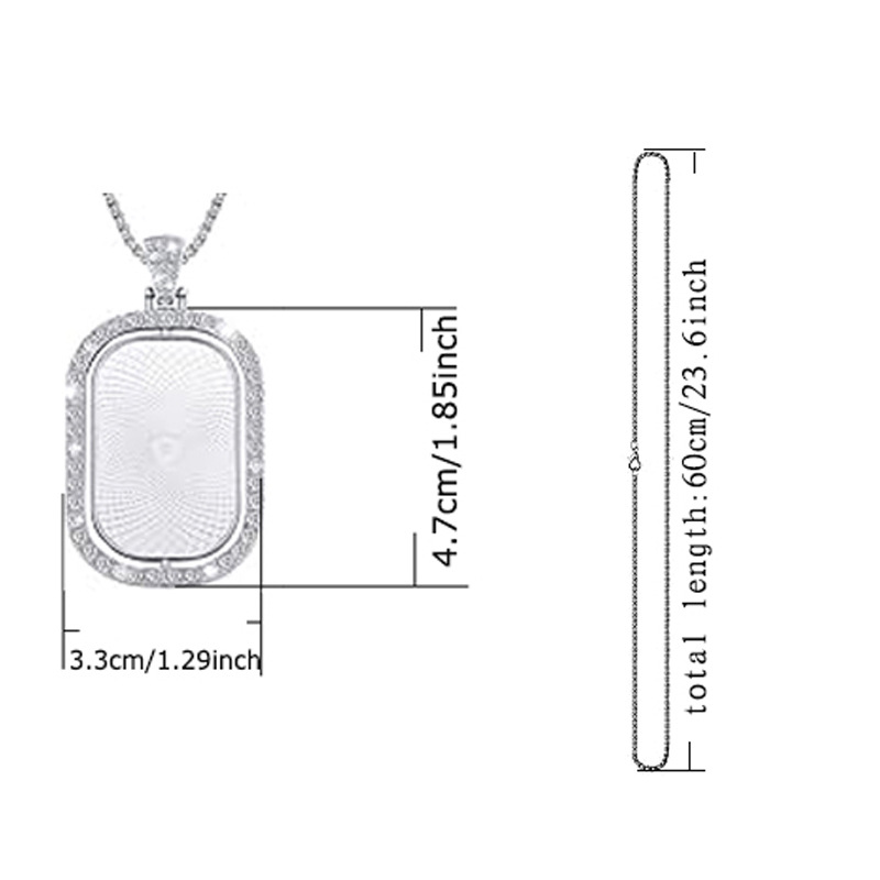 Personalized Custom Rectangula - огляд і ціна Jewelry Making Necklaces
