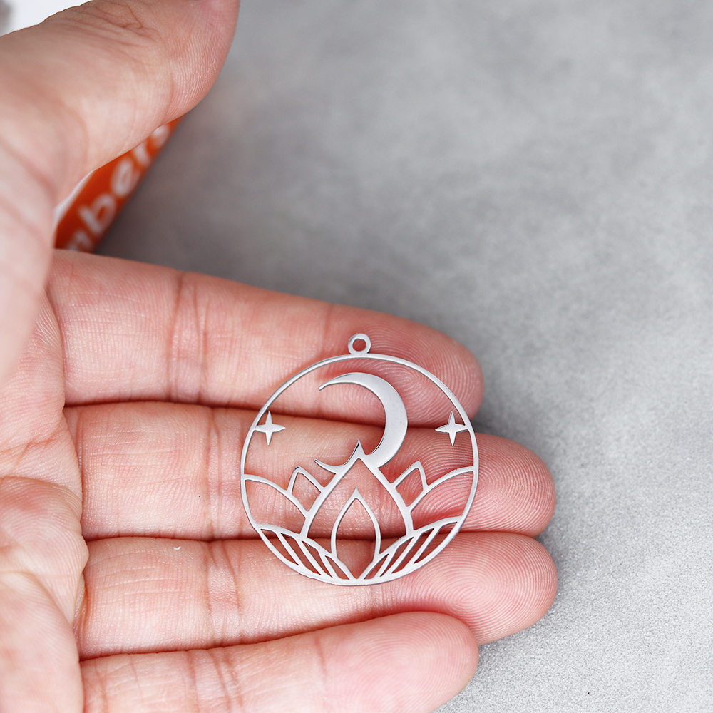 3pcs/Lot Stainless Steel Lotus - огляд і ціна Jewelry Making Date Night