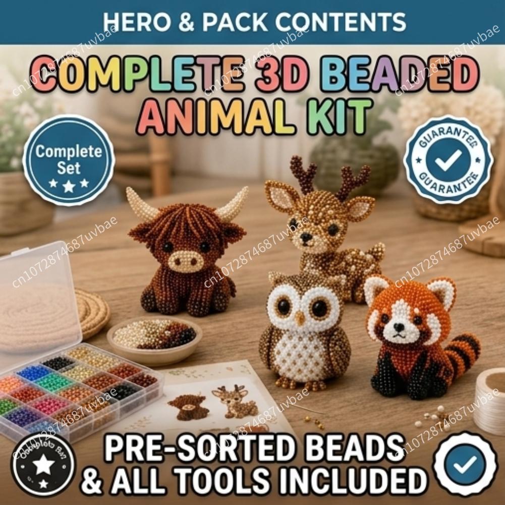 Mini 3D Animal Bead Crafting S - огляд і ціна Jewelry Making Education