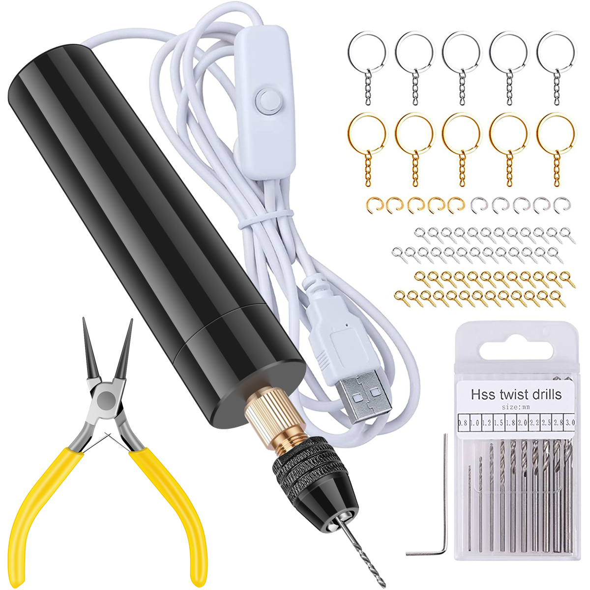 Handheld Mini Electric Drill D - огляд і ціна Jewelry Making Dc