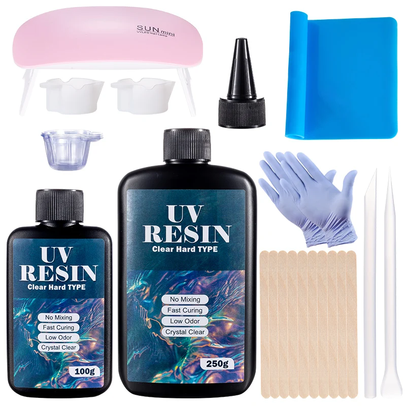 Hard UV Resin Glue Kit Fast Cu - огляд і ціна Jewelry Making Glue