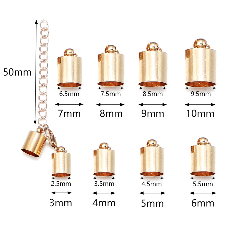 10Sets Leather Cord End Caps W - огляд і ціна Jewelry Making Necklaces