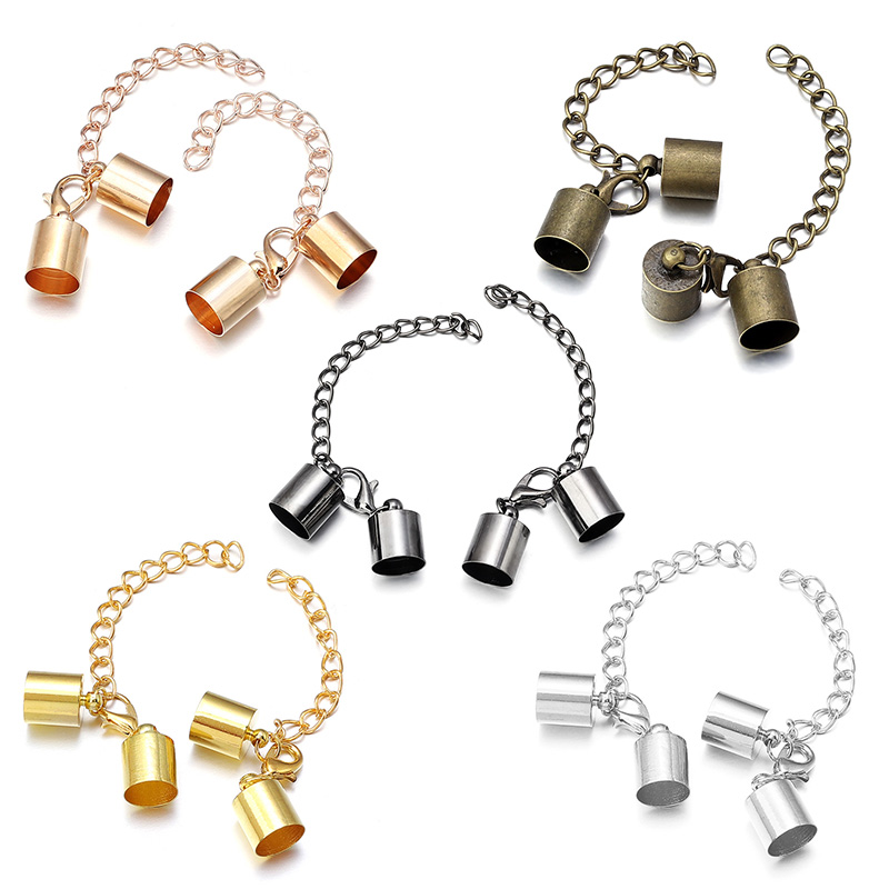 10Sets Leather Cord End Caps W - огляд і ціна Jewelry Making Necklaces