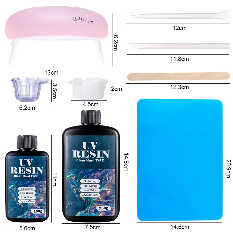 100g/250g Clear UV Resin Hard  - огляд і ціна Resin Mold Jewelry