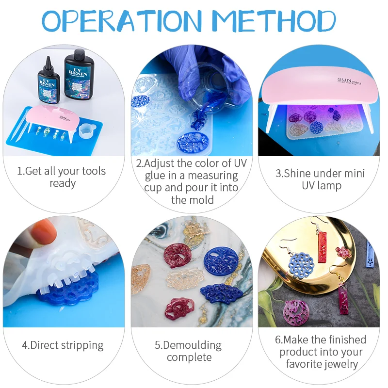 100g/250g Clear UV Resin Hard  - огляд і ціна Resin Mold Jewelry