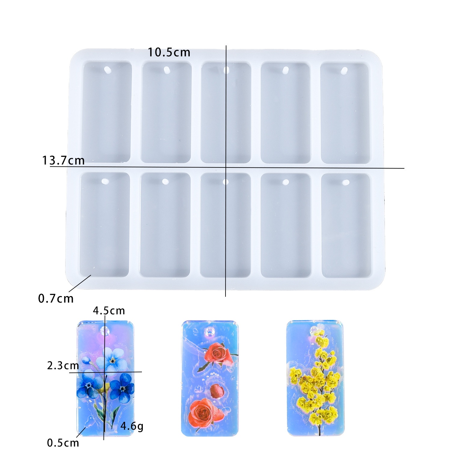 DIY epoxy resin mold 10-connec - огляд і ціна Resin Mold Jewelry
