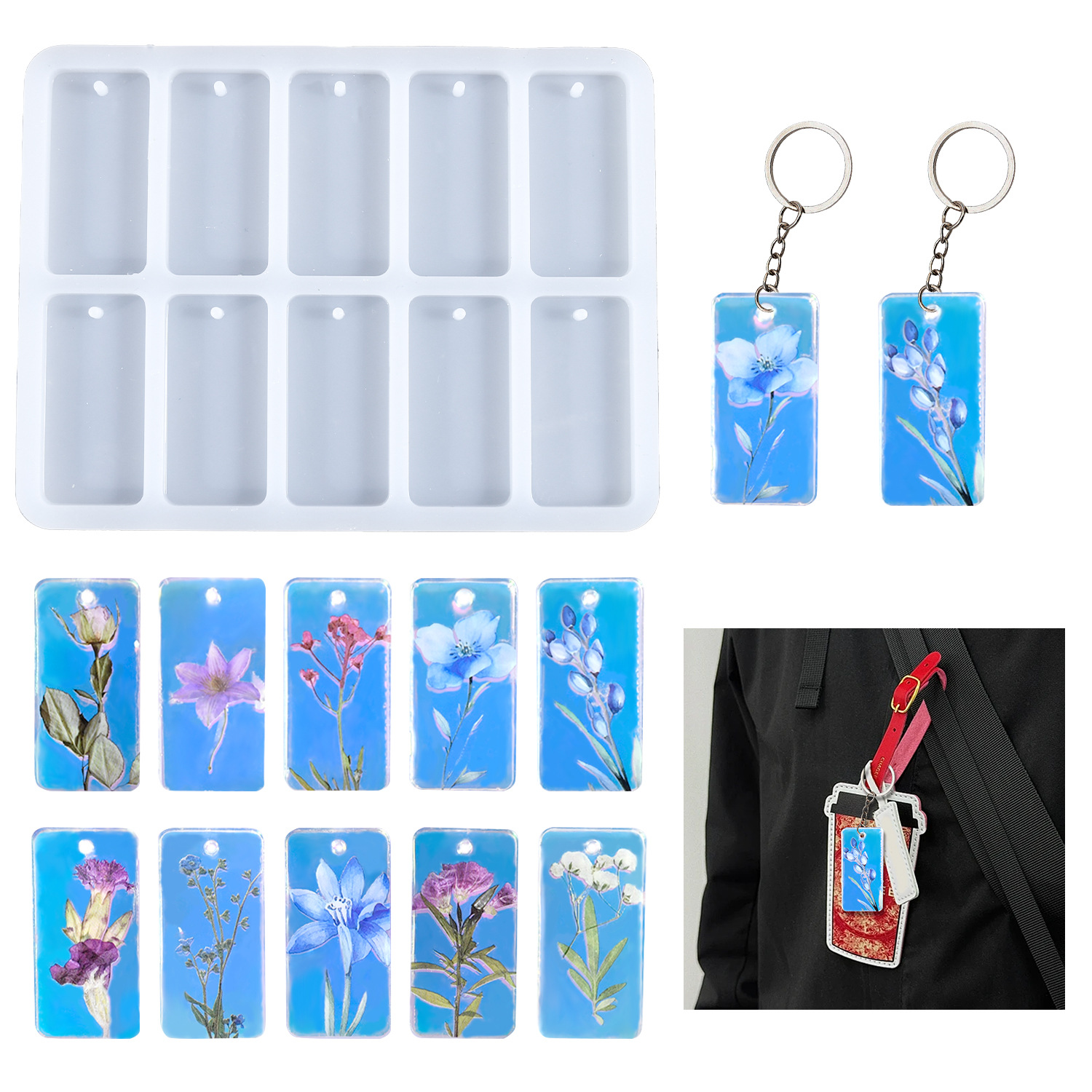 DIY epoxy resin mold 10-connec - огляд і ціна Resin Mold Jewelry