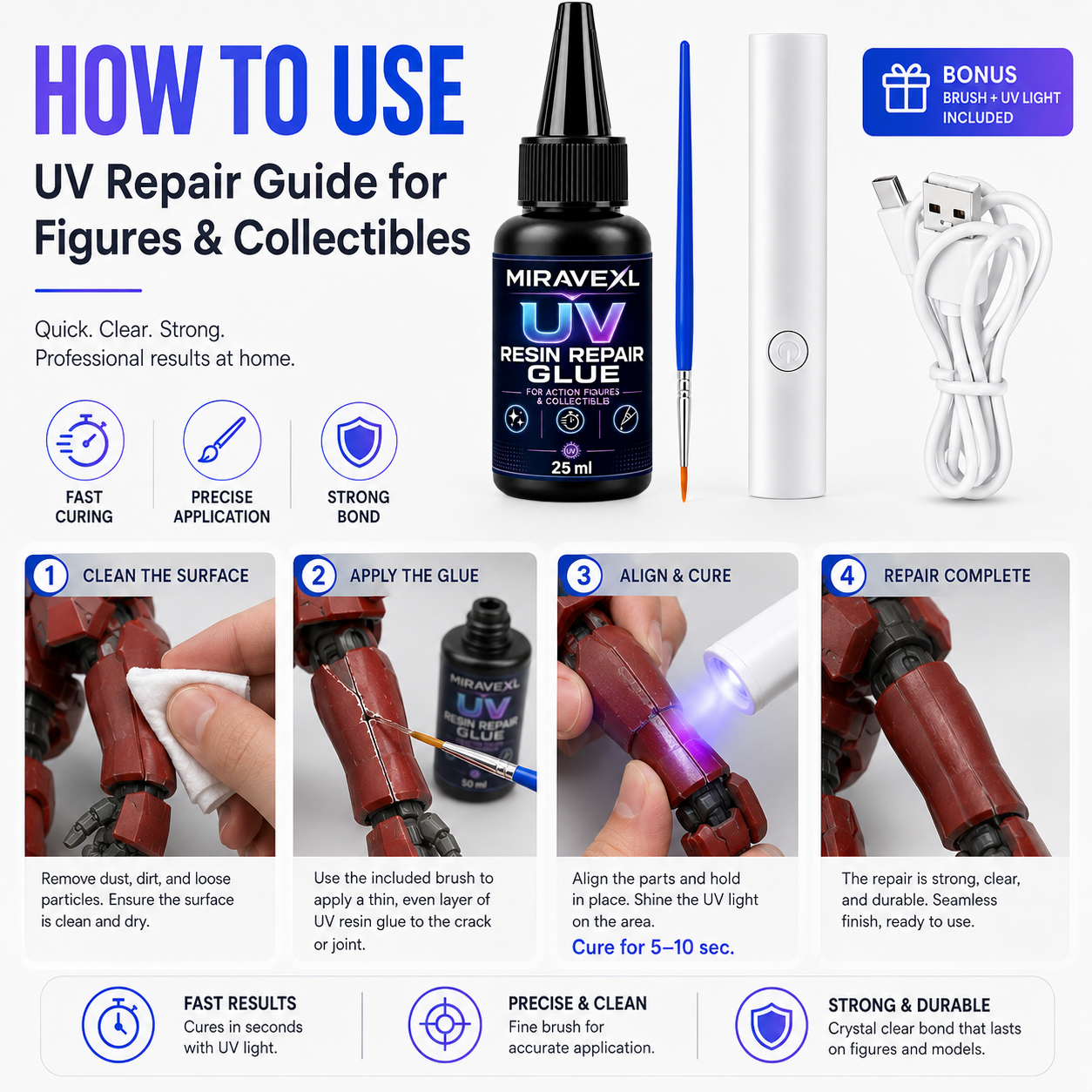 25g MIRAVEXL  UV Epoxy Resin G - огляд і ціна Jewelry Making Glue