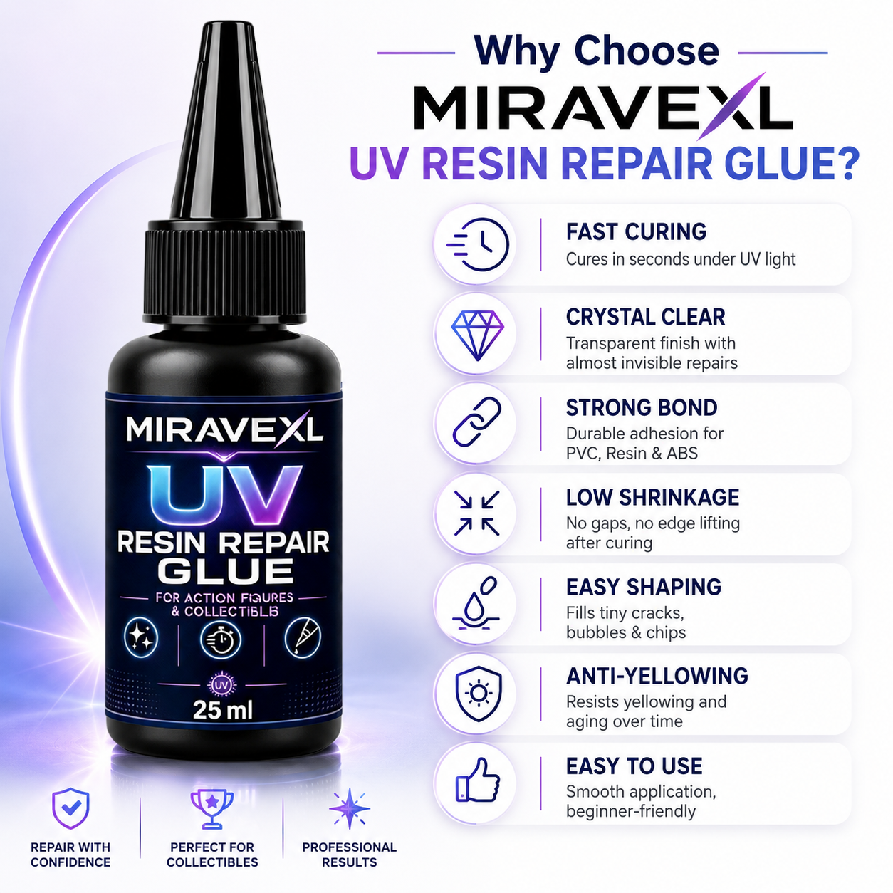25g MIRAVEXL  UV Epoxy Resin G - огляд і ціна Jewelry Making Glue