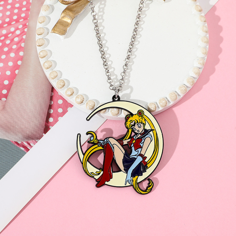 Sweet Anime Metal Enamel Neckl - огляд і ціна Jewelry Making Necklaces