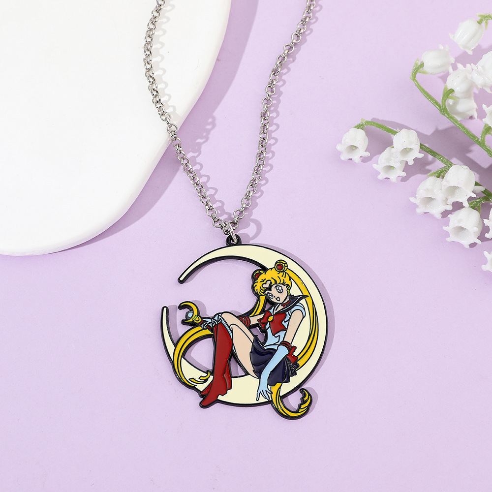 Sweet Anime Metal Enamel Neckl - огляд і ціна Jewelry Making Necklaces