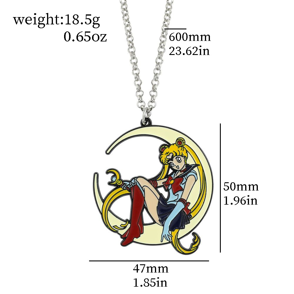 Sweet Anime Metal Enamel Neckl - огляд і ціна Jewelry Making Necklaces