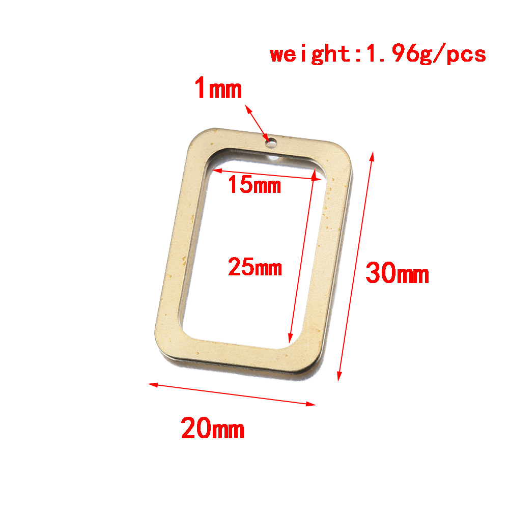 10Pcs Raw Brass Rectangle Holl - огляд і ціна Resin Mold Jewelry