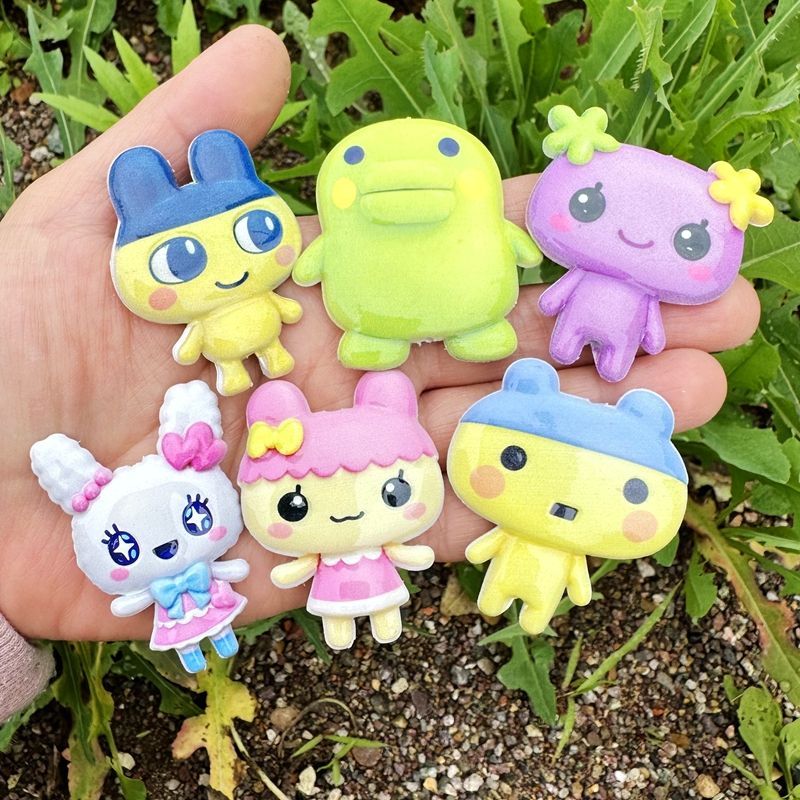 45mm Cartoon Tamagotchi double - огляд і ціна Jewelry Making Necklaces