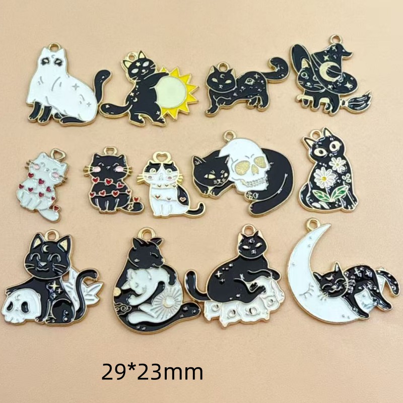 10pcs Original Alloy Enamel Bl - огляд і ціна Jewelry Making Necklaces