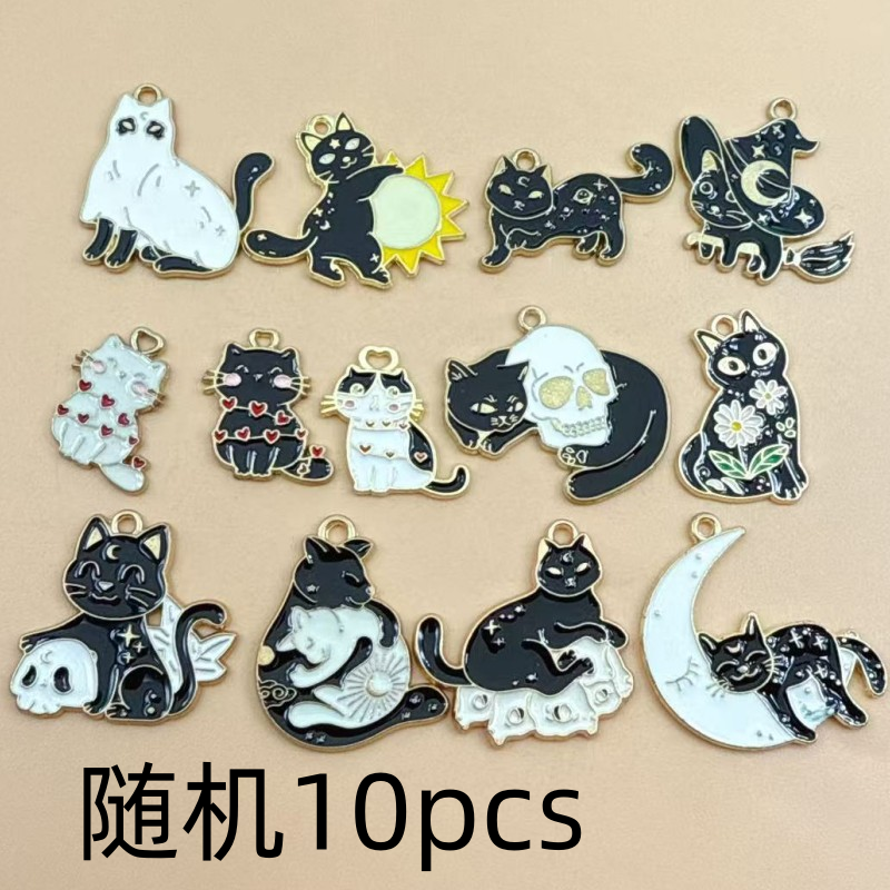 10pcs Original Alloy Enamel Bl - огляд і ціна Jewelry Making Necklaces