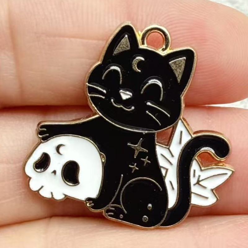 10pcs Original Alloy Enamel Bl - огляд і ціна Jewelry Making Necklaces