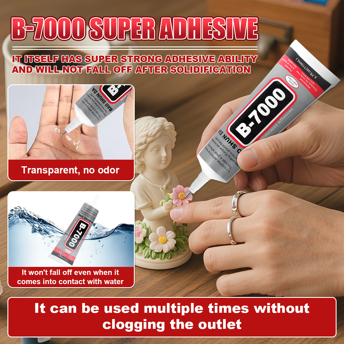 B7000 50ml Multipurpose Indust - огляд і ціна Jewelry Making Glue