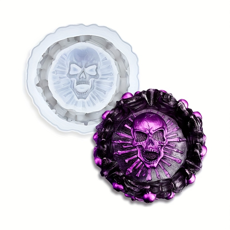 Ashtray mold, skull DIY craft  - огляд і ціна Resin Mold Jewelry