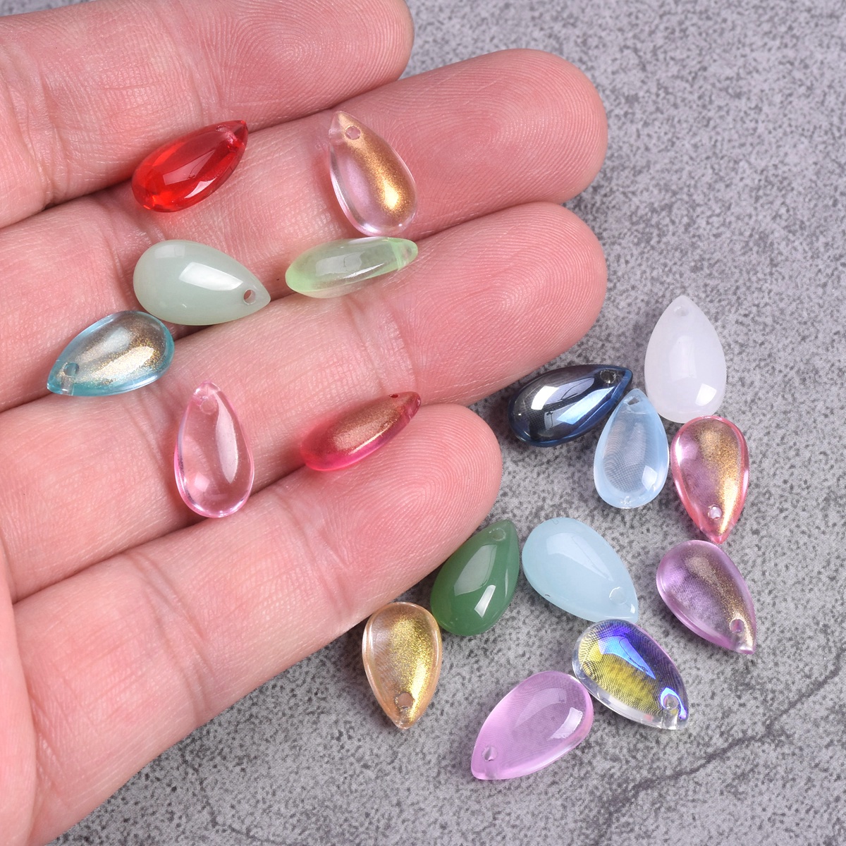 20pcs 14x8mm Teardrop Shape Cr - огляд і ціна Jewelry Making Drill